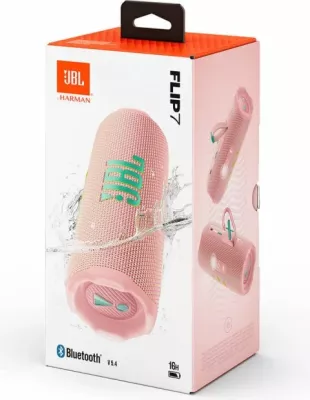Altoparlant portativ Bluetooth JBL Flip 7, 16 orë, IP68, Auracast, rozë
