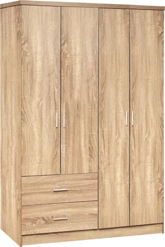 Dollap 4 dyer me 2 sirtarë FH339.02 Sonama 120x42x181