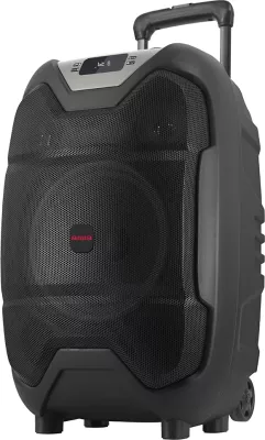 Altoparlant portativ Bluetooth Aiwa KBTUS-500, 50W RMS, 10\" woofer, karaoke me mikrofon VHF + telekomandë, i zi