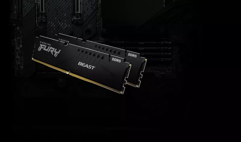  Memorie RAM  Kingston FURY Beast, 5600MT/s DDR5 CL40, 16GB , e zezë