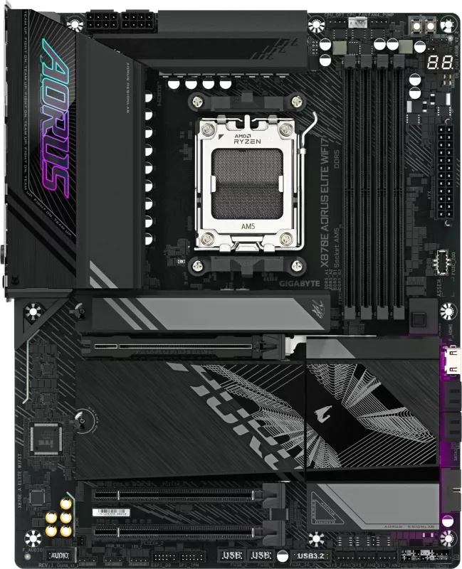Pllakë amë Gigabyte X870E A ELITE WIFI7, Socket AM5, DDR5, Wi-Fi 7