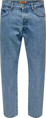 Xhinse për meshkuj Only & Sons Onstye Loose Tape 8836, blu e çelët denim [Madhësia: W32 L30]