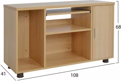 Dollap profesional për zyre, ngjyrë lisi, FH2051.11, 80x40x118 cm