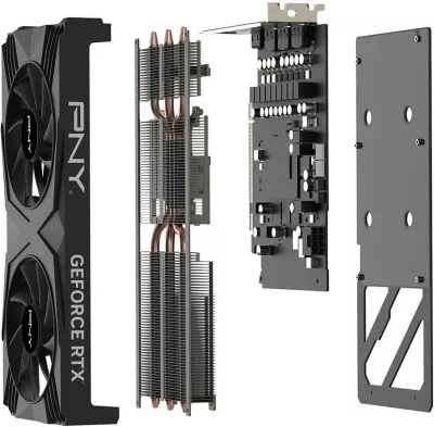 Kartelë grafike PNY RTX4060 Ti VERTO 16GB GDDR6, dy ventilatorë, e zezë