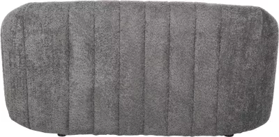 Divan dy vendesh MOBY FH9595.01, pëlhurë boucle gri, 145x82x67H cm