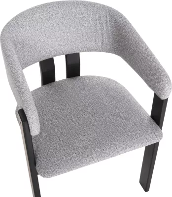 Karrige për ngrënie ZARRA FH9970.02 dru gome ngjyrë zezë-gri e lehtë 55,5x59x81,5Hcm., set prej 2 copë