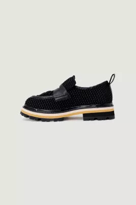 Këpucë të ulëta për femra ASH SATIN BRAIDED S23-GENIALINTR01, të zeza [Madhësia: 40]