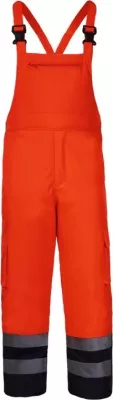 Pantallona pune me bretella LAHTI PRO L4110202, madhësi M, portokalli