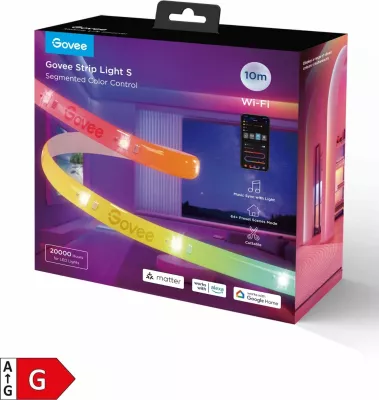 Shirit LED RGBIC Govee Strip Light S 10m, Wi‑Fi