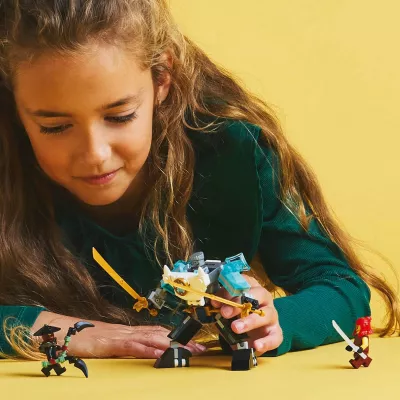 Set LEGO NINJAGO Mech në armaturë beteje të Zane 71827, 92 copë