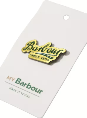 Pin me logo për meshkuj Barbour 262MUMB0013, bezhë e errët