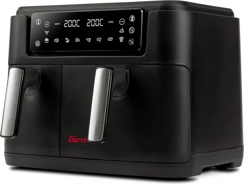 Fritezë me ajër të nxehtë Girmi FG26, e zezë, me prekje, 2400 W