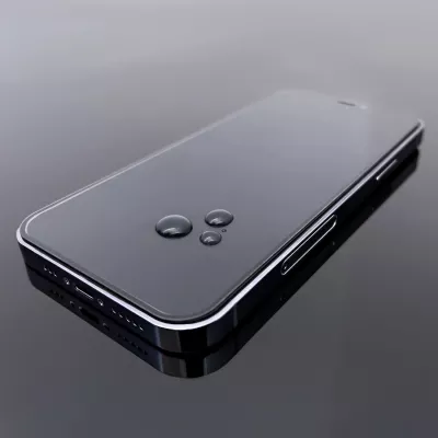 Xham i temperuar Wozinsky Full Glue për iPhone 15, 2 copë, me kornizë të zezë