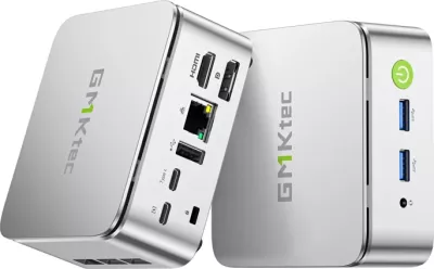 Kasë mini GMKtec G10, AMD Ryzen 5 3500U, 16GB RAM, 1TB SSD, Argjendtë