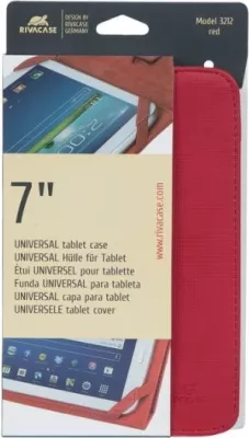 Mbështjellës folio me stand për tablet RIVACASE 3212, 7\", e kuqe