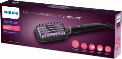 Brushë drejtimi Philips StyleCare Essential BHH880/00, jonizuese, 170-200°C, e zezë
