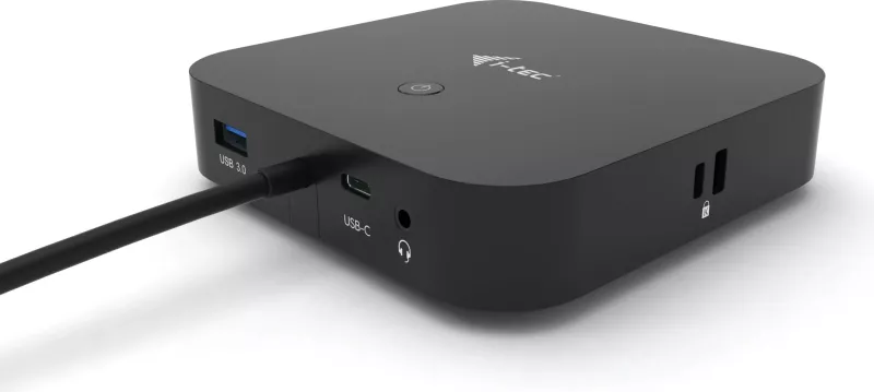 Doking stacion i-tec USB-C Dual Display, 100W, me karikues universal, i zi