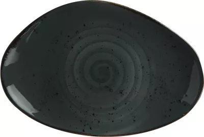 Pjatë porcelani Fine Dine Arando 350x210 mm, gri, set 6 copë