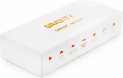 Smartwatch Gravity për meshkuj, e zezë