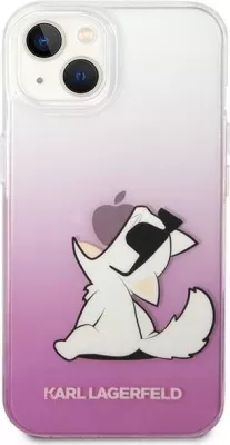 Mbështjellës Karl Lagerfeld Choupette Fun për iPhone 14 Plus 6.7", rozë