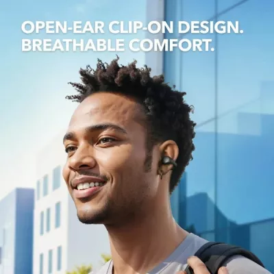 Kufje Anker Soundcore C40i (A3331GZ1) wireless Bluetooth 5.4 open-ear me klips, IPX4, Gri