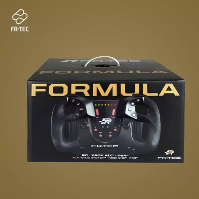 Timon gaming fr-tec Formula për PS3/PS4/Switch/Xbox/PC, me pedale, i zi