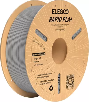 Filament 3D Elegoo Rapid PLA+, 1.75 mm, 1 kg, Gri