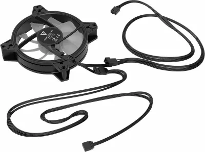 Ventilator kasë Modecom Volcano Apex 120 ARGB Standard 120mm 4-pin PWM, i zi, 1 copë