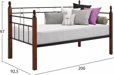 Divan-krevat REVEN, FH367, metal/druri, 90x190cm