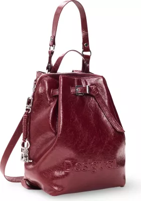 Çantë shpine Desigual BACK_HALF LOGO LUENA NF 26WAKP14 për femra, e kuqe