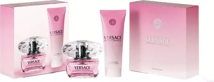 Set Eau De Toilette Spray & Locion trupi Versace Bright Crystal, 150 ml 