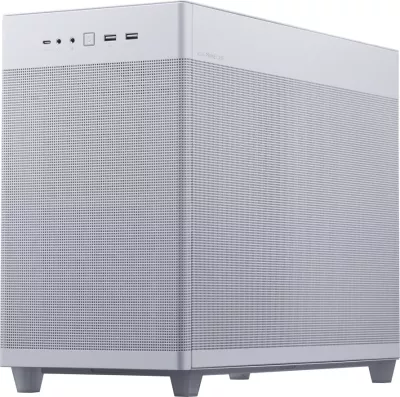 Kasë ASUS Prime AP201 Tempered Glass MicroATX 33L, e bardhë