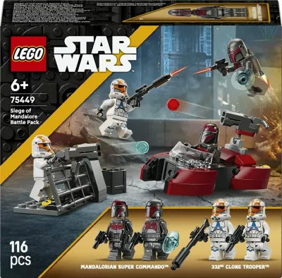Set konstruksioni LEGO Star Wars Siege of Mandalore Battle Pack 75449, 116 copë, 6+ vjeç