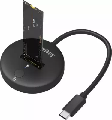 Dock USB 3.2 për SSD M.2/NVMe Sandberg 136-47, USB-C, 10Gbps, i zi