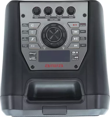 Altoparlant Bluetooth Aiwa KBTUS-400 50W RMS / 400W PMPO me RGB LED, set me 2 mikrofonë + telekomandë, i zi