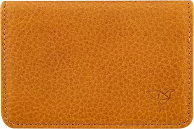 Portofol unisex, lëkurë natyrale, ngjyrë mustard, Zoozie Bags