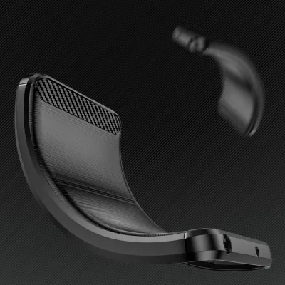 Mbështjellës Hurtel Carbon Case për iPhone 17, i zi