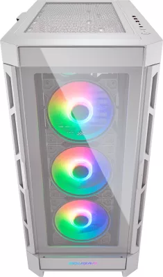 Kasë COUGAR DUOFACE PRO RGB Midi Tower, ATX, tempered glass, USB-C, e bardhë