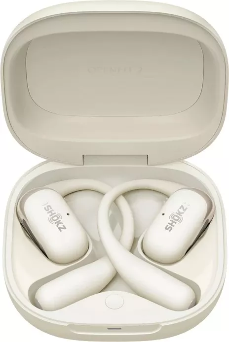Kufje wireless SHOKZ OpenFit 2, ear-hook, Bluetooth, Bezhe