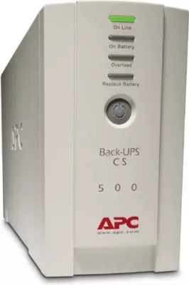 UPS APC Back-UPS, Standby (Offline), 0.5 kVA, 300 W, Sine, 160 V, 300 V