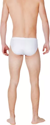 Rroba banje slip për meshkuj EA7 7M000501 AF14514, të bardha/argjendta [Madhësia: XXL]