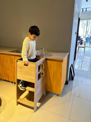 Kullë edukative për fëmijë, ngjyrë kafe, Hanah Home