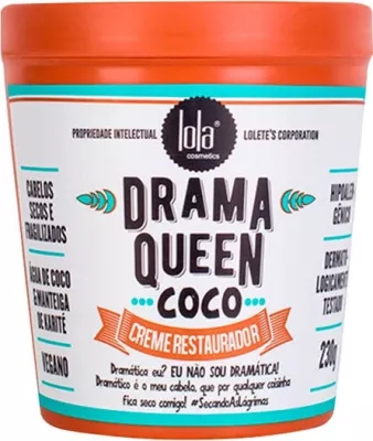 Krem rigjenerues për flokë Lola Cosmetics Drama Queen Coco 230g