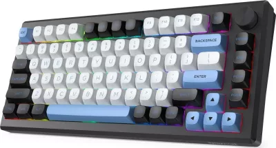 Tastierë mekanike Redragon K732WLB-RGB-PRO Uranus Pro 82, RGB, wireless/ka me kabllo, e zezë
