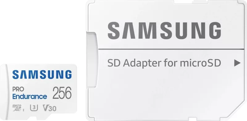 Kartë memorie Samsung PRO Endurance microSDXC 256GB, versioni 2022
