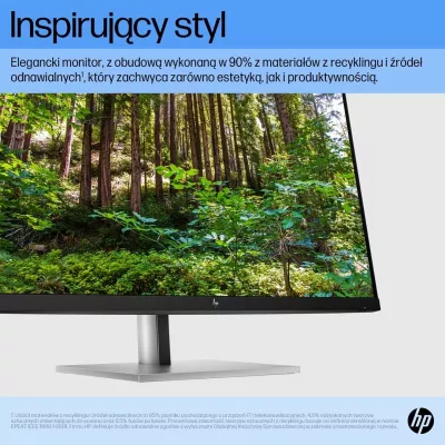 Monitor HP E27 G5, 27", Full HD, 75Hz, i zi/argjend