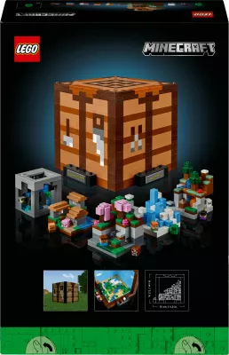 Set ndërtimi LEGO Minecraft 21265, The Crafting Table, 1195 pjesë, multikolor