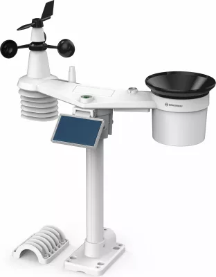 Stacion moti Bresser Wetter Center 7-in-1 solar 6-Tage 4cast Pro SF, i bardhë