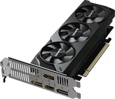 Kartelë grafike Gigabyte RTX 5060 OC Low Profile 8GB GDDR7, 3 fan, e zezë