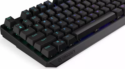 Tastierë mekanike gaming Endorfy Thock TKL Wireless EY5A081, Kailh Box Black, RGB, Bluetooth/2.4GHz/USB, US layout, e zezë